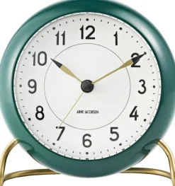 Station bordur grøn/hvid, Ø 11 cm, alarm