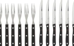 Steakbestik/grillbestik Old farmer classic 12 dele Træ/Stål