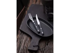 Steakbestik/grillbestik Old Farmer black 8 dele Sort/Stål