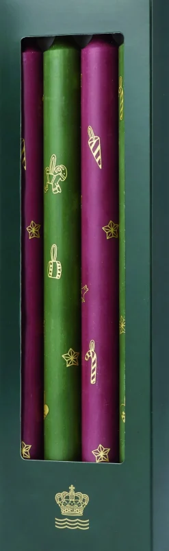 Stjerner Riflet Jul lys 4 stk.