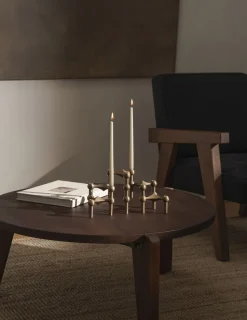 STOFF Nagel candle holder/stage - bronzed brass/bronzeret me