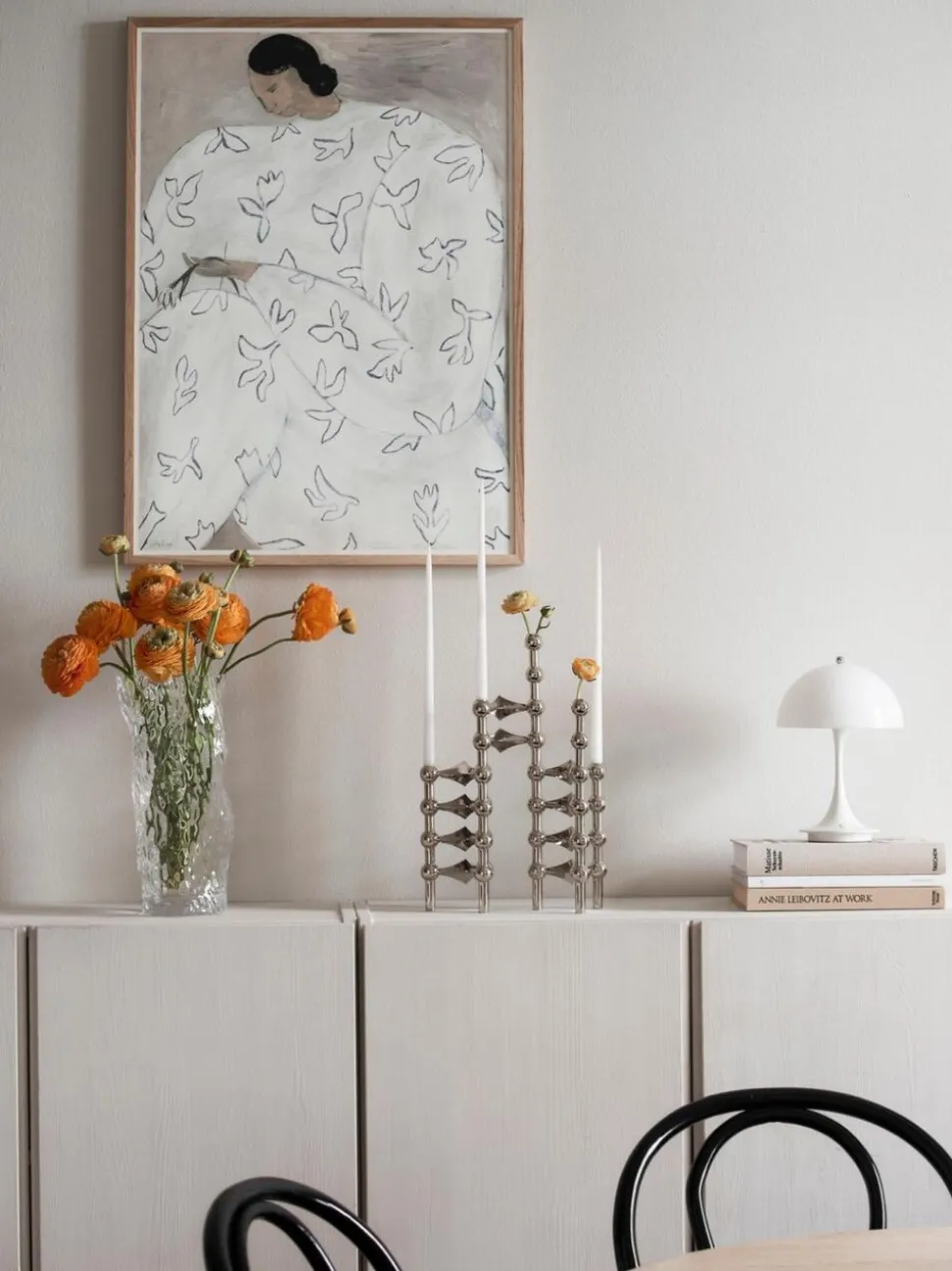 STOFF Nagel® lysestage krom