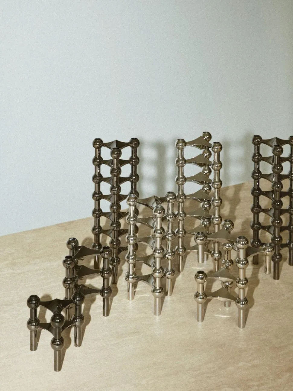 STOFF Nagel® lysestage krom