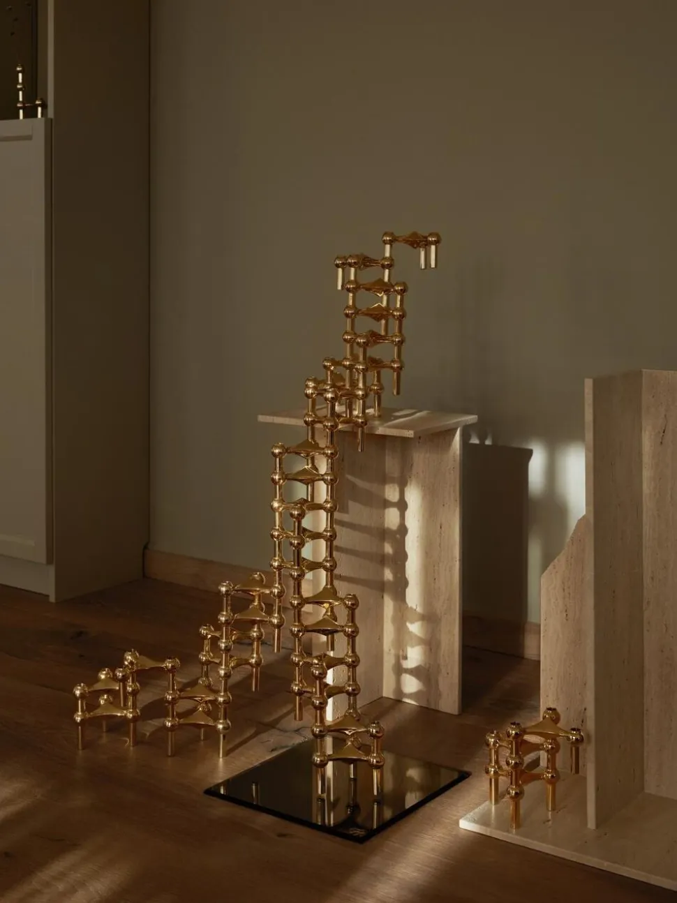 STOFF Nagel® lysestage messing