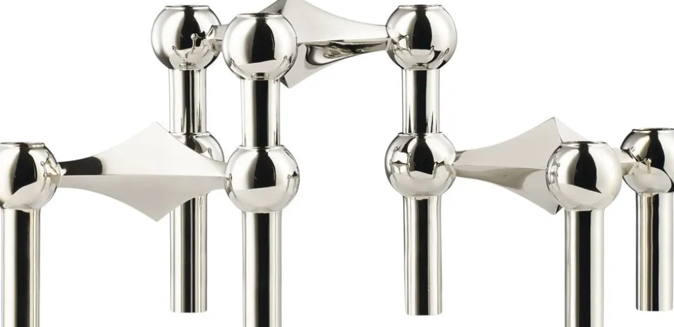 STOFF Nagel® 3-pak lysestage krom