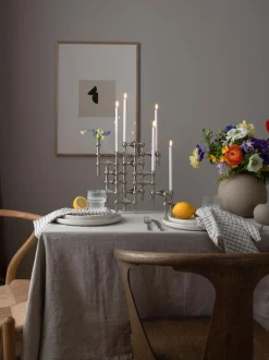 STOFF Nagel® 3-pak lysestage krom