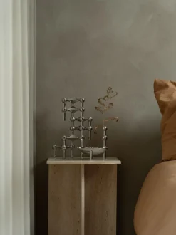 STOFF Nagel® 3-pak lysestage krom