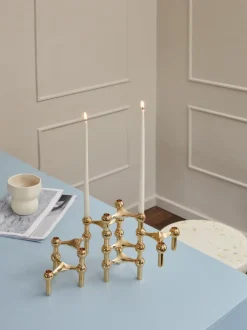 STOFF Nagel® 3-pak lysestage messing