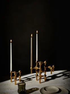 STOFF Nagel® 3-pak lysestage messing