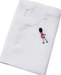 Stofserviet med Broderet Garder