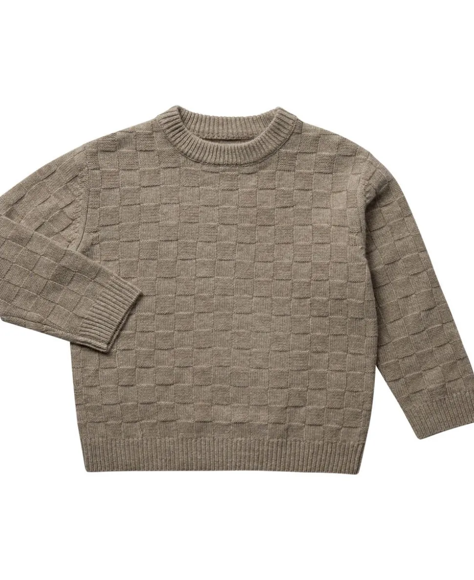 Strikka RWS wool & cashmere pullover med struktur