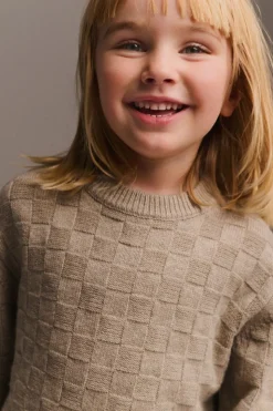 Strikka RWS wool & cashmere pullover med struktur