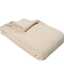 Stripe bedspread 230x260cm beige stripe