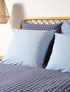 Stripe washed percale