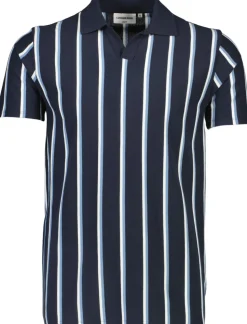 Striped piqué polo shirt S/S