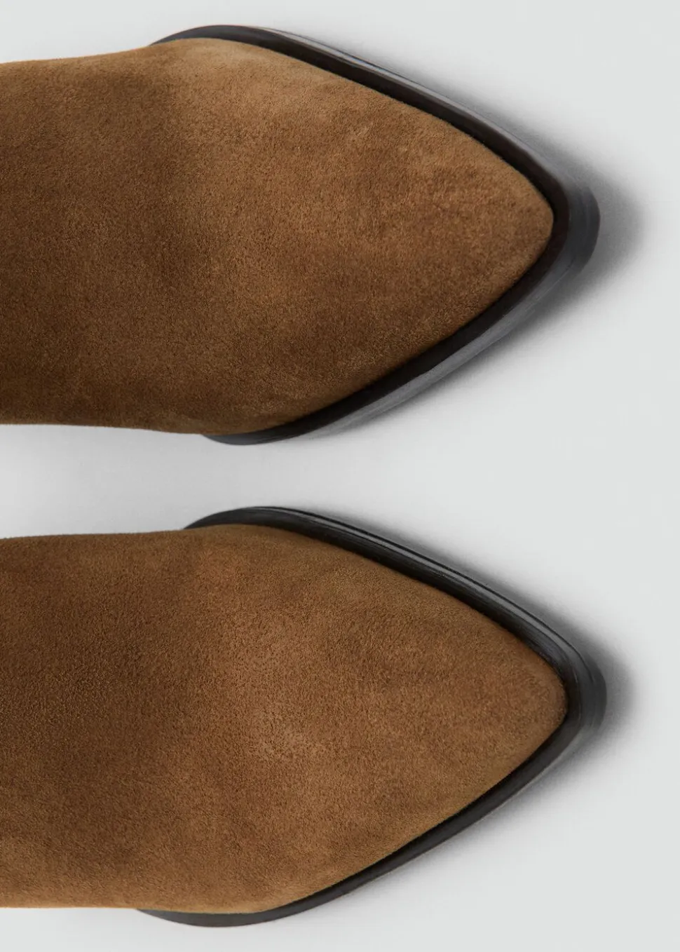 Suede block-heel boots