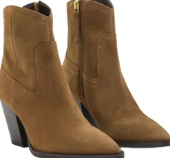 Suede block-heel boots