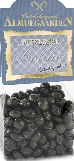 Sukkerfri Spejderhagl bolcher med smag af lakrids og salmiak