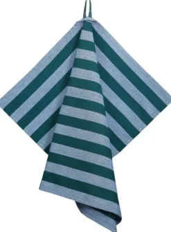 Tea Towels 50x70 cm BIRK -Stripe dark green