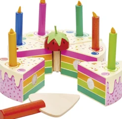 Tender Leaf - Lagkage med lys - Regnbue