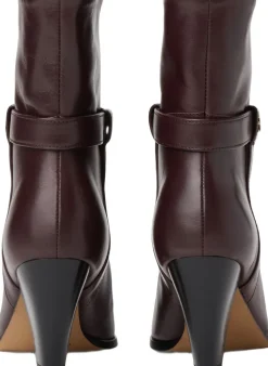 TH T-STRAP LEATHER POINTY BOOTIE