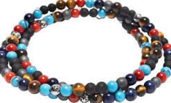 The Mykonos Collection - Turquoise, Red Glass Beads, Blue Lapis, Hemat