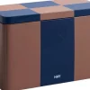 Tin Container-Medium-Brown and midnight blue