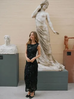 Tiranna Big Flower Mesh Dress