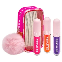 TRIO OF MOISTURIZING LIP OILS - Læbeplejesæt