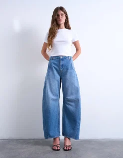 TSNANNA OVERSIZED BARREL DNM JEANS
