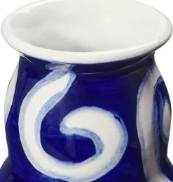 Tulle Vase H13 cm blå