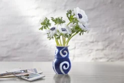 Tulle Vase H13 cm blå