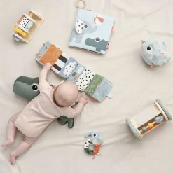 Tummy time stofbog Deer friends Farvemix