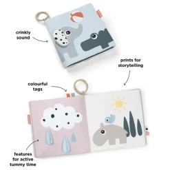 Tummy time stofbog Deer friends Farvemix