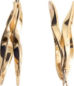 Twisted hoop earrings