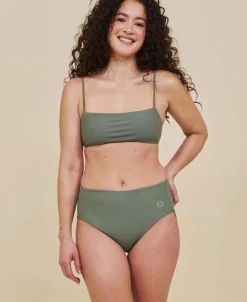 Ubud højtaljet bikini underdel - Army