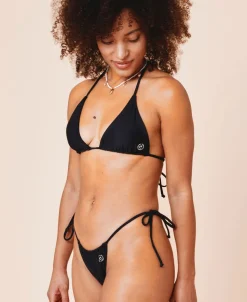 Uluwatu padded triangle bikini top - Nero