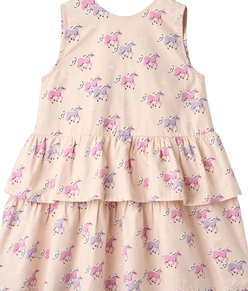 UNICORN DRESS W. RUFFLE & BOW