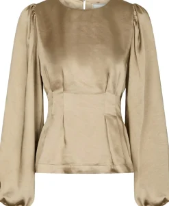 Vanya Crushed Sateen Blouse