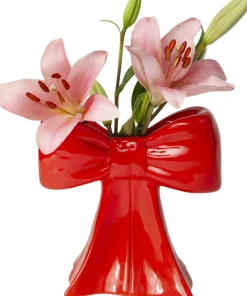 Vase - Bow - Red