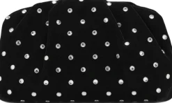 Velvet strass clutch