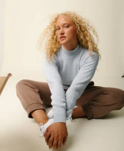 Vilda turtleneck cashmere blend sweater - Clear