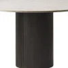 Vipp494 Cabin round Ø130 L. Beige marble, Dark oak