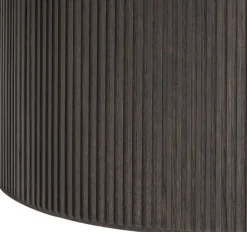 Vipp494 Cabin round Ø130 L. Beige marble, Dark oak