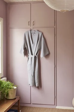Waffle Bathrobe-Grey