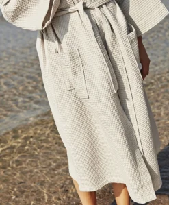 Waffle Bathrobe-Grey