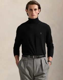 Washable Wool Turtleneck Sweater