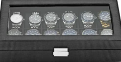 Watch Box 12 Watches Black Imitated