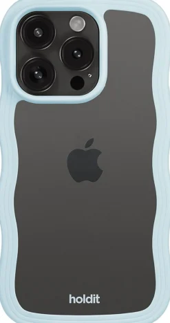 Wavy Case iPhone 15 Pro Max Mineral Blue/Transparent