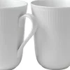 White Fluted Cup 36cl 2PK